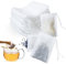 400 Stück Teefilter Papier für Losen Tee, 7 X 9cm Filterbeutel Tee, Teebeutel für Losen Tee Einweg mit Kordelzug, Teefilter Taschen für Duftender Tee, Gewürze,Vanille, Lavendel, Kaffee