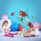 Arielle Wandtattoo von Disney - Größe 50 x 70 cm - Meerjungfrau, Prinzessin, Unterwasserwelt, Kinderzimmer, Disney, Wandsticker, Bunt