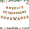 Bekecidi 2 Stück Frohe Weihnachten Wimpelkette zum Aufhängen Wimpelkette Girlande Weihnachtsbanner Flaggen Weihnachtsdekoration zum Aufhängen für Weihnachten Party Zuhause Wand Tür Fenster Kamin Baum