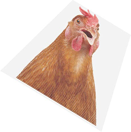 Vaguelly Hahn Fensteraufkleber Verdunkelungsfolie Für Fenster Lustiger Autoaufkleber Auto Tier Aufkleber Regenbogen-fensterfolie Fensterbild Huhn Henne Wasserdicht 3d Halbdurchlässiges Pvc