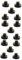DOITOOL 3sets Physik E10 Schraube Lampe Kunststoff Basis Lernen in Wissenschaft 5 Stücke * 3