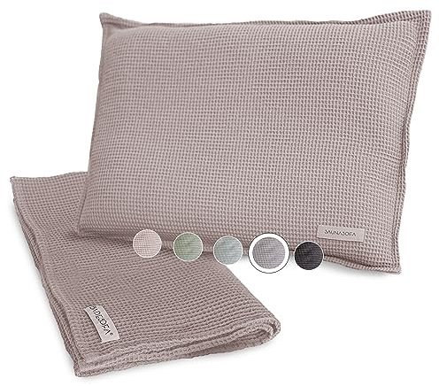 SAUNASOFA Sauna Set - Kissen 40x50 cm & Handtuch 100x200 cm aus Baumwolle - Waschbar & hitzebeständig - Wellness Zubehör für Sauna & Infrarotkabine - Geschenk-Idee für Saunagänger in Taupe