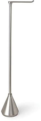 GLigeT Free standing toilet paper holder Toilet Paper Holders Stand Metal Toilet Tissue Roll Holder Floor Stand Bathroom Paper Holder Holds 6 Rolls of Paper Toilet paper holders