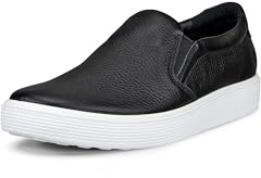 ECCO Soft 60 Premium Damen-Sneaker zum Reinschlüpfen, Schwarz, 10-10.5