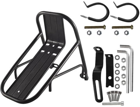 Acunny Porte-Bagages de vélo - Porte-Bagages Avant antidérapant et Hydrofuge - Antirouille - Porte-Bagages épais pour panie de vélo, Excursions de Bagages