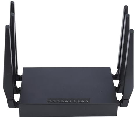 Router WiFi 5G CPE WiFi6, Router WiFi 6 Gigabit Ethernet, Slot per Scheda SIM, 8 Antenne, 1201 Mbps, WiFi6 1000Mbps (Spina europea)