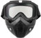 DREAMIZER Motorradbrille Abnehmbare, Staubschutz Motorrad Maske Motorrad Schutzbrille Brille Winddicht Gesichtsmaske Helm Nebelfest Reiten Fahrrad Dirtbike Motocross für Damen und Herren
