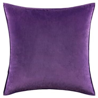 Anevous Samt Kissenbezug Kissenhülle Zierkissenbezug Dekokissen Dekokissen Sofakissen, Weich Sofakissen Kissenbezüge mit Verstecktem Reißverschluss für Sofa Schlafzimmer Wohnzimmer,Violett 45x45cm