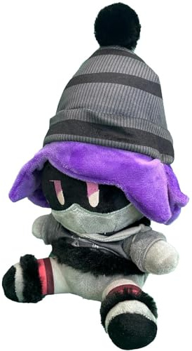 AlloFuu Zeichentrick Mord PlüSch wit Aufklebern, Cartoon Stofftier PlüSchtier Teddy, Kuscheltier Murder Drones Plush Puppe for Jungen, MäDchen Geschenk
