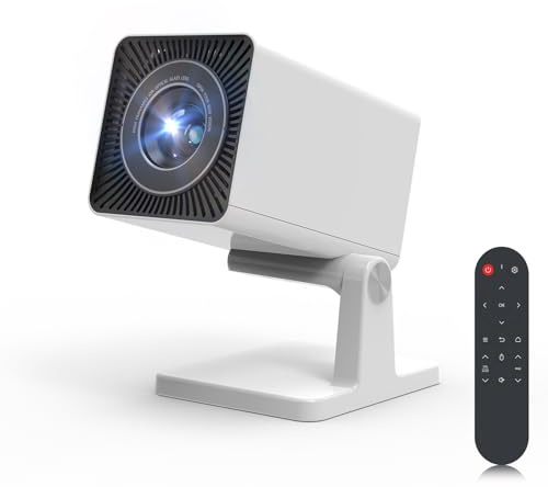 4K Projector, 15000 Lumens LED Mini Projector, Bluetooth & Dual-Band WiFi, Portable Projector for Bedroom with Android 11.0, Auto Keystone, 90° Rotatable for Movie/Gaming