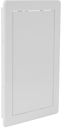 Repa Market Trockenbau Revisionsklappe 15x25 cm – Weiß ABS Kunststoff Abdeckung Sicherungskasten - Wand & Decke, Revisionstür Trockenbau, Wartungsklappe, Abdeckung Kabel Decke, Befliesbar, Badewanne