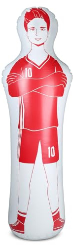 efuturetime 160cm Fußball Dummy Aufblasbar PVC Trainingspuppe Blau | Für Torwart, Freistoßverteidiger und Boxsack, Fussball-Trainingszubehör für Kicks und Passübungen
