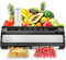 Vacuum Sealer By NutriChef | Automatic Vacuum Air Sealing System For Food Preservation w/Starter Kit | Compact Design | Lab Tested | Dry & Moist Food Modes | Led Indicator Lights (Silver)