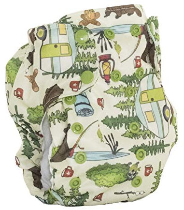 Smart Bottoms Stoff-Windel All-In-One für Babys von 5 bis 16 kg Campfire Tails