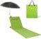 Homecall Matelas de plage rembourré à séchage rapide avec parasol intégré, format XXL (Vert)