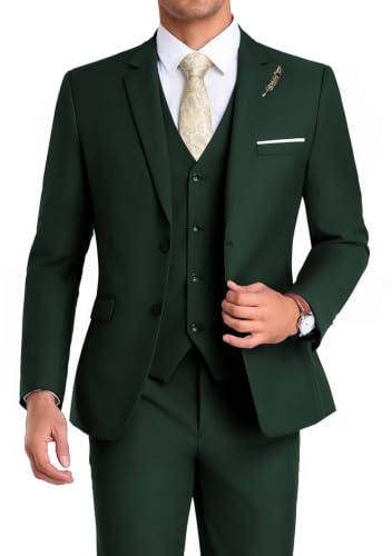 Mrbuerly Herren Men Suits 3 Piece Tuxedo