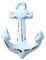 RiloStore 2er SET Wandhaken Gußeisen Anker hellblau Haken Eisen Gaderobe Nostalgie maritime Dekoration Wandhaken Kleiderhaken Mehrzweckhaken