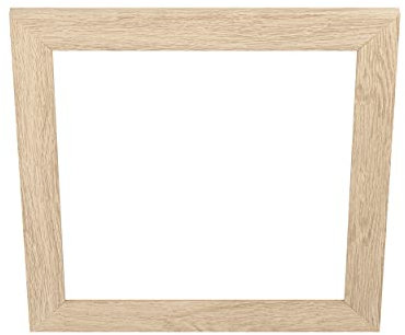 EGLO Deko-Rahmen aus Holz, Zubehör für LED Panel Salobrena 45 x 45 cm, quadratischer Holz-Rahmen in Hell-Braun