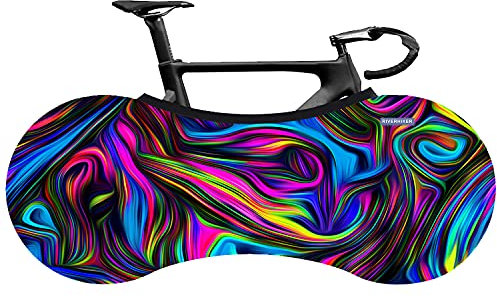 RIVERHIKER Stretchy Bike Wheel Cover, Anti-dust High Elastic Outdoor Indoor Washable Bicycle Protection Storage Bag (Multicolor)