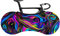 RIVERHIKER Stretchy Bike Wheel Cover, Anti-dust High Elastic Outdoor Indoor Washable Bicycle Protection Storage Bag (Multicolor)