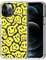 MOSNOVO Case for iPhone 12 Pro Max, [Buffertech 6.6ft Military-Grade Drop Protection] [Anti Peel Off Tech] Clear TPU Bumper Phone Case Cover Design - Melted Yellow Smiles Face