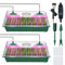 YAUNGEL Bandejas Semilleros de Germinacion, Germinador de Semillas con Controlador de Tiempo de Brillo Ajustable para Invernadero Cultivar Semillas de Plantas (Verde, Encajable LED)