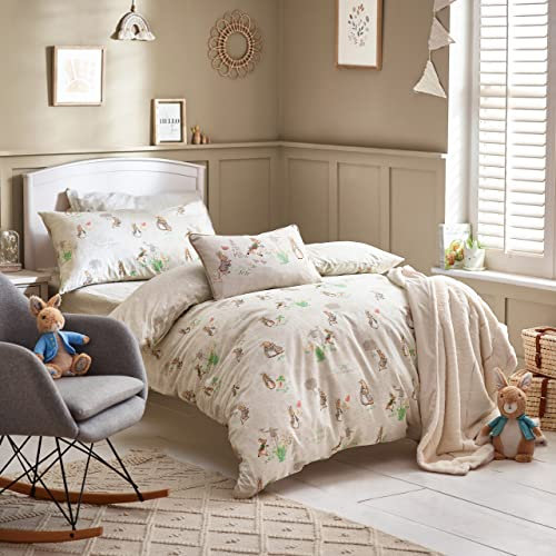 Peter Rabbit™ Klassisches Bettbezug-Set, Einzelbett, Natur