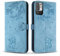 Vaitasy Custodia per Xiaomi Redmi Note 10 5G, Anti Graffio Pelle PU Cover con Magnetico Folio Protettiva Custodia per Xiaomi Poco M3 Pro - Gatto Blu