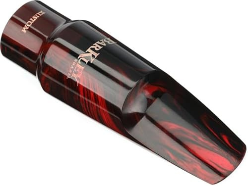 Barkley Pop Kustom Alto Saxophone Mouthpiece - 7, Red/Black, Sweetwater Exclusive