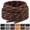 Stepace Cordones Redondos para Botas [2 pares] Cordones Duraderos para Botas de Senderismo y Trekking Zapatos, Longitud 100-180cm Coffee Neon Orange-140(Dots)