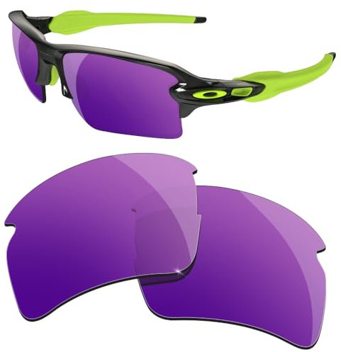 HiCycle2 Lentes de sol de repuesto para Oakley Flak 2.0 XL OO9188, múltiples opciones, Purple, 55 millimeters