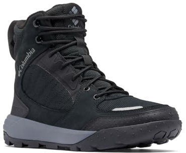 Columbia Portlander Boot Omni-Heat Infinity, Stivali da neve Uomo, Black/Ti Grey Steel , 43.5 EU