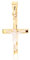 Goldener Anhänger Goldenes Kreuz 14 K Echtgold 585 mit Jesus für Taufe, Erstkommunion, Firmung, Damen Herren…