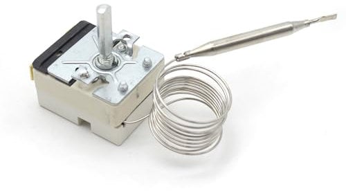 DOJA Barcelona | Termostato para Freidora | Termostato Termo Electrico | Compatible con Ego | 205ºC | 20 Amperios | Controlador de Temperatura | Regulador | Medidor de Temperatura del Aceite