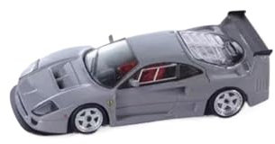 RSFIL 1:64 for Ferrari F40 Sportwagenmodell Pink Limited Edition Modellauto Sammlerstück Spielzeugauto Geschenk fertig (Color : Gray)
