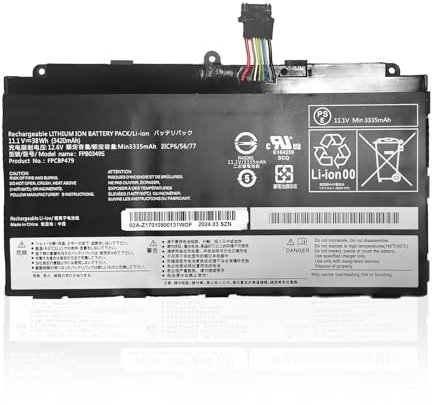GDDGFVKV 11.1V 38Wh/3420mAh FPB0326S FPB0349S FPCBP479 CP690859 CP690859-01 CP700540-01 31CP6/56/77 Laptop-Akku kompatibel mit FUJITSU Stylistic Q616 Q665 Q738 Q739
