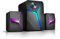 TONE JOY - PC Speakers with Subwoofer - Gaming Accessories - USB Powered 3.5mm Aux Computer Speakers with Colorful LED Light for Computer, Monitor, PS4