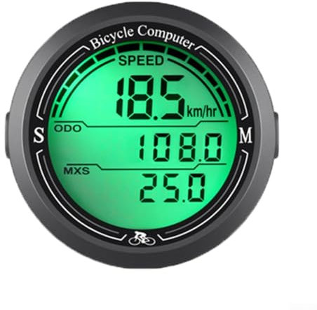 Zoegneer Wasserdichter Fahrradtacho Fahrradcomputer Fahrrad Tacho mit Kabelgebundener Sensor LCD Kilometerzähler für Outdoor Radfahren