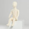RENLXFI 1 3 5 7 9 Jahre Alte Bewegliche Schaufensterpuppe, Ganzkörper Sitzend, Unisex-Nähpuppe Für Kinder Mit Flexiblem Kopf Und Biegsamen Armen Und Beinen, Schneiderpuppe(5 Year Old)