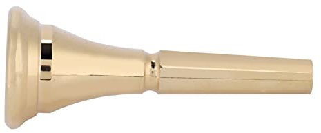 Goldenes MessingHorn-Mundstück, Langlebiger, Stilvoller Ersatz, aus Hochwertigem Material, Geeignet für Anfänger und Profispieler, Ziemlich Klarer und Melodiöser Klang,