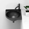 Angle Lave Main,Lave Main Inox,Lavabo Wc,Petit Lavabo Mural,Lavabo Triangulaire,32cm,Minimalist,Salle De Bain Lavabo Ou Lave,Lave Main D Angle,Lave Main Angle,Lave Main,Pour Petits Invités(Black)