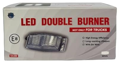 Direct Trade Service LED-Doppelleuchte für LKW und Transporter, klares Glas, Dual-Farbe Orange/Weiß