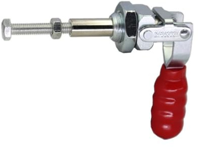 GH-36202M Knebelklemme, robust, 91 kg Kapazität, Schnellspanner, Push-Pull-Aktion, Karbonstahl-Klemme für Holzbearbeitung, Schweißen und Werkstatt, Haltewerkzeug