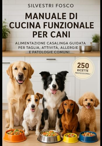 Manuale di Cucina Funzionale per Cani: Alimentazione casalinga guidata per taglia, attività, allergie e patologie comuni