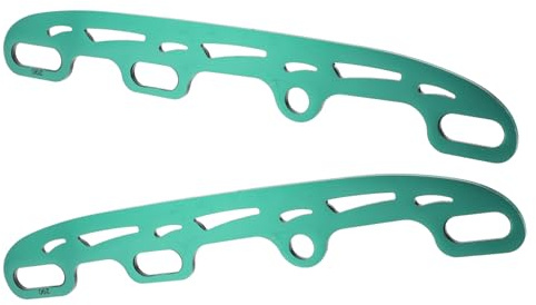 GARVALON Edelstahl Eiskufen für Inliner in Grün mit Aluminiumlegierung für Verbesserten Halt und Vielseitige Nutzung Beim Eishockey und Freizeitlaufen