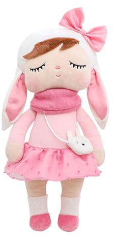 Generisch Stoffpuppe - MeToo Forest Angela Rabbit Plüschtier | Schlafender Kuschel-Buddy-Wear-Tieranzug, Weiche, Bequeme Stoffpuppe Für Bettwäsche, Wohnzimmer, Kinder, Mädchen, Raumdekoration