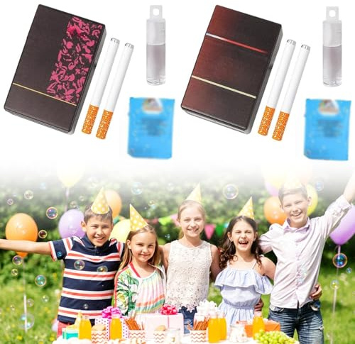 Mini Seifenbasen Spielzeug, 4 Stück Seifenblasenmaschine, Mini-Seifenblasen-Spielzeug, Blasen Spielzeug, Blasen-Spielzeug mit Lösung, Lustige Bubble Sticks, Geschenkidee für Hochzeiten, Geburtstage