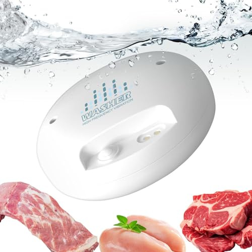 Washing Machine - Portable USB Food Cleaner | 10 x 10 cm Mini Rice Strainer & Cleaner | Compact Automatic Dishwasher | For Berries, Home Kitchen and Healthier Meals