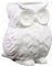 Urban Trends Porzellan Figur Eule/Vase matt Finish Weiß