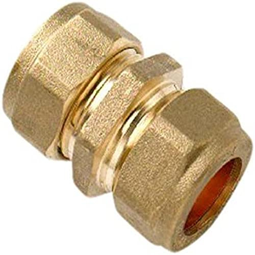 Bulk Hardware BH05138, in ottone, raccordo a compressione, 22 mm, set da 5 pezzi